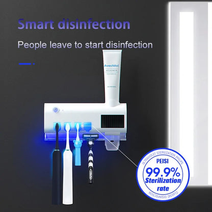 Solar Toothbrush Dispenser Holder