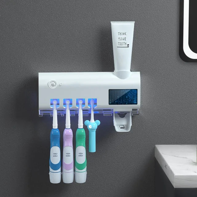 Solar Toothbrush Dispenser Holder